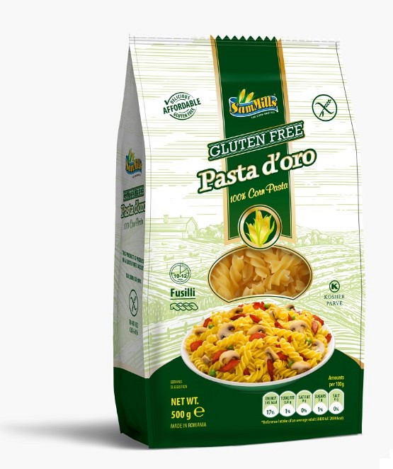 Koruzne testenine, svedri Fusilli